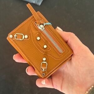 Tiffany & Fred Brown Leather Card Holder